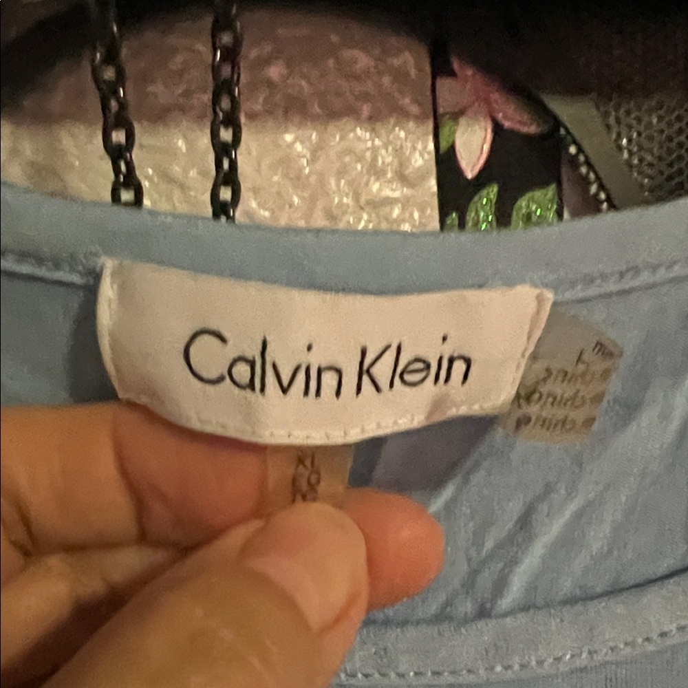 Calvin Klein Light Blue Blouse - Picture 2 of 8